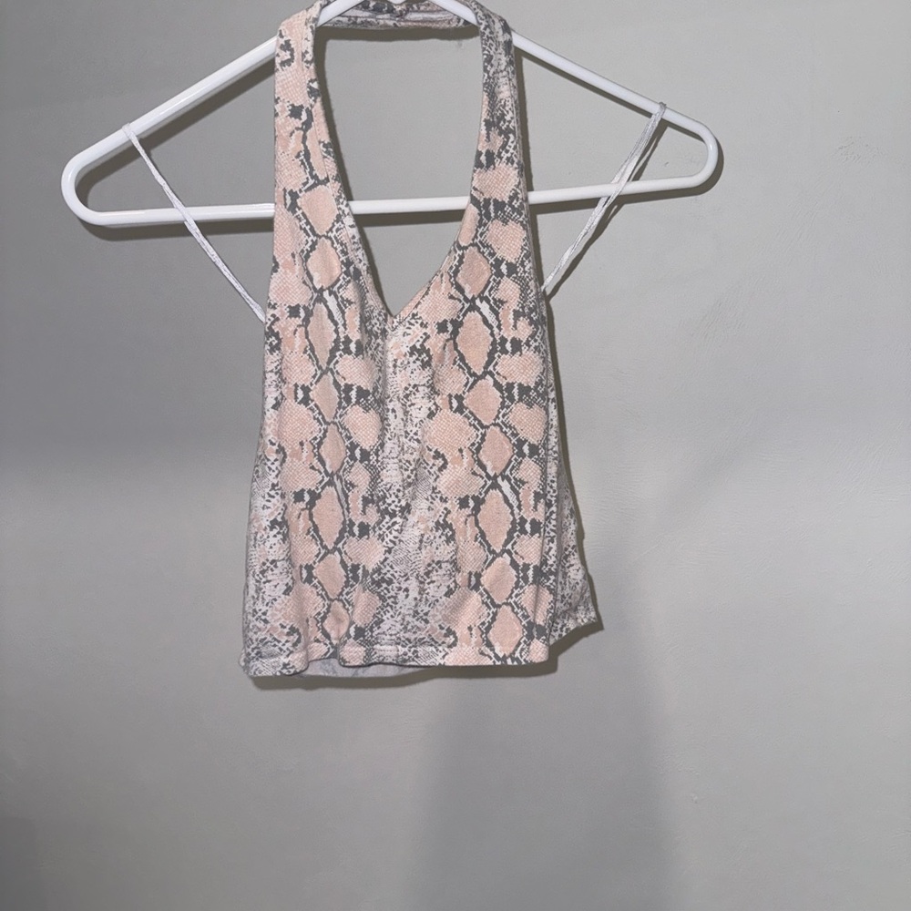 American Eagle halter tank open back
